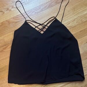 Express Elegant Black Spaghetti Strap Top